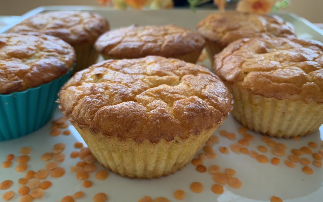 Red Lentil Savory Muffins