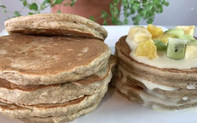 Banana Oatmeal Pancakes