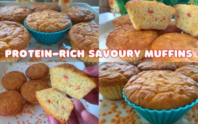 Red Lentil Savory Muffins