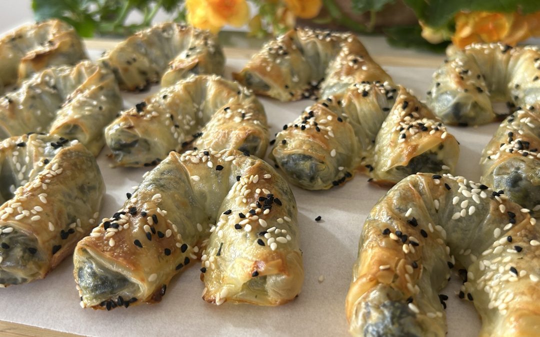 Rice Paper Spinach Rolls
