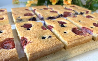 Red Lentil & Berry Cake