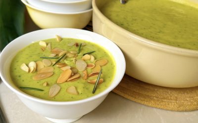 Zucchini & Cottage Cheese Soup