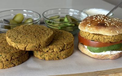 Baked Falafel Burgers